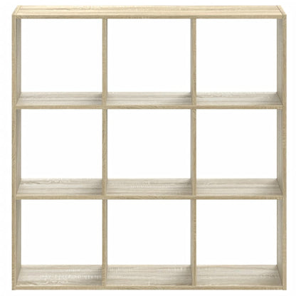 Boekenkast 102x32x102 cm bewerkt hout sonoma eikenkleurig