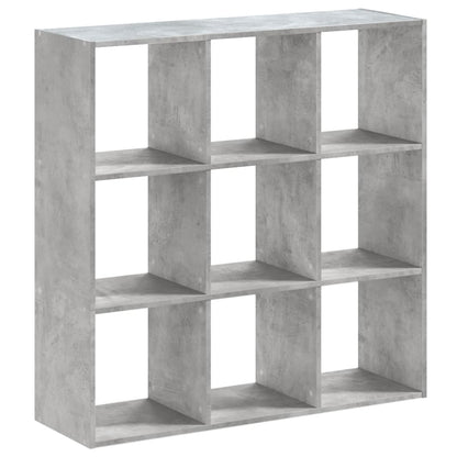 Boekenkast 102x32x102 cm bewerkt hout betongrijs