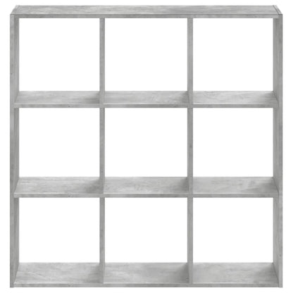 Boekenkast 102x32x102 cm bewerkt hout betongrijs