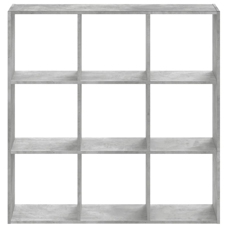 Boekenkast 102x32x102 cm bewerkt hout betongrijs