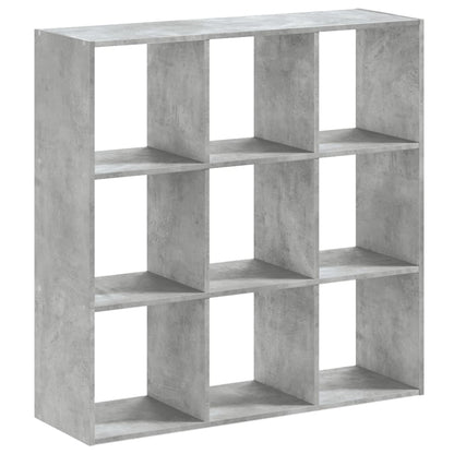 Boekenkast 102x32x102 cm bewerkt hout betongrijs
