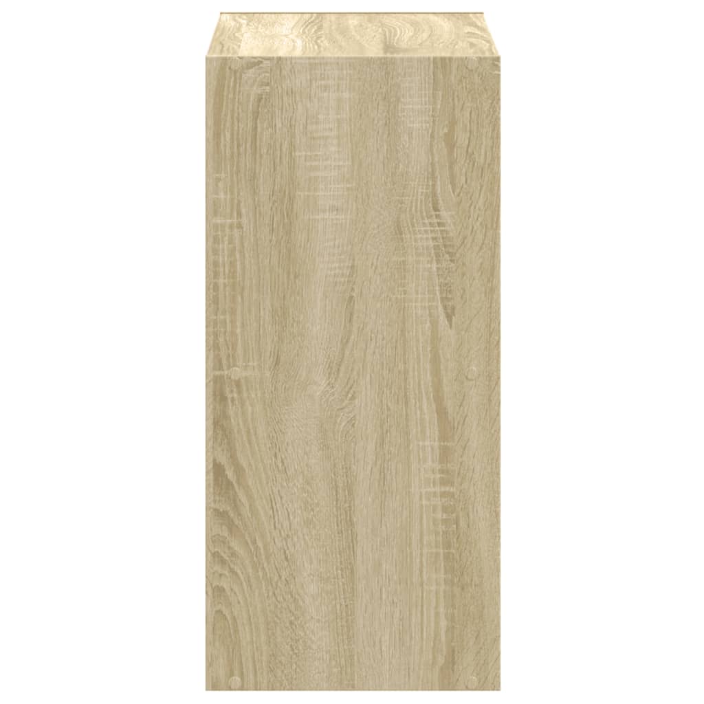 Boekenkast 68,5x32x68,5 cm bewerkt hout sonoma eikenkleurig