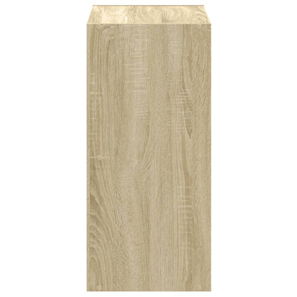 Boekenkast 68,5x32x68,5 cm bewerkt hout sonoma eikenkleurig