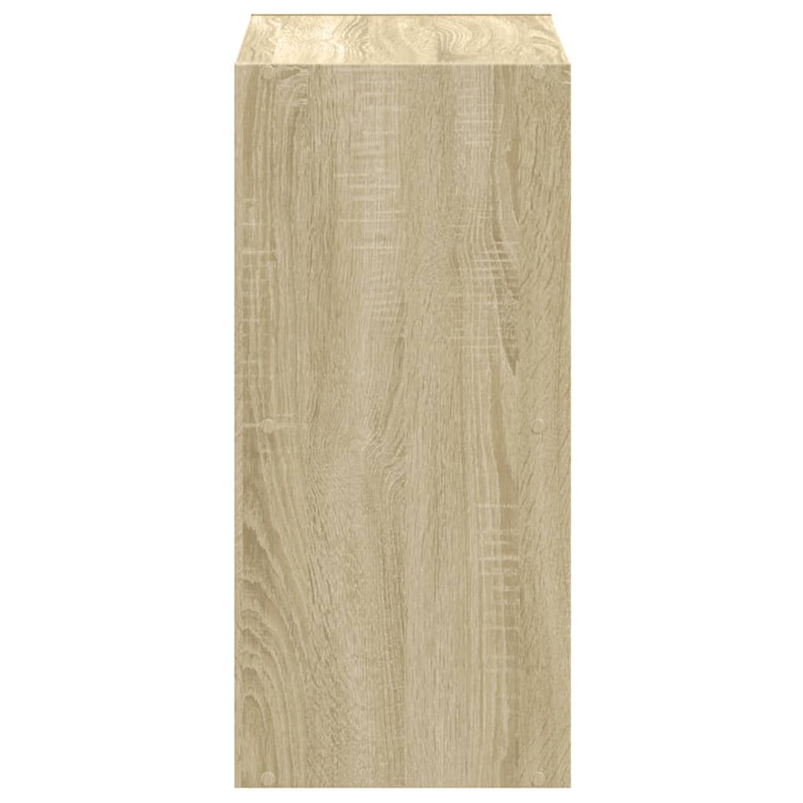 Boekenkast 68,5x32x68,5 cm bewerkt hout sonoma eikenkleurig