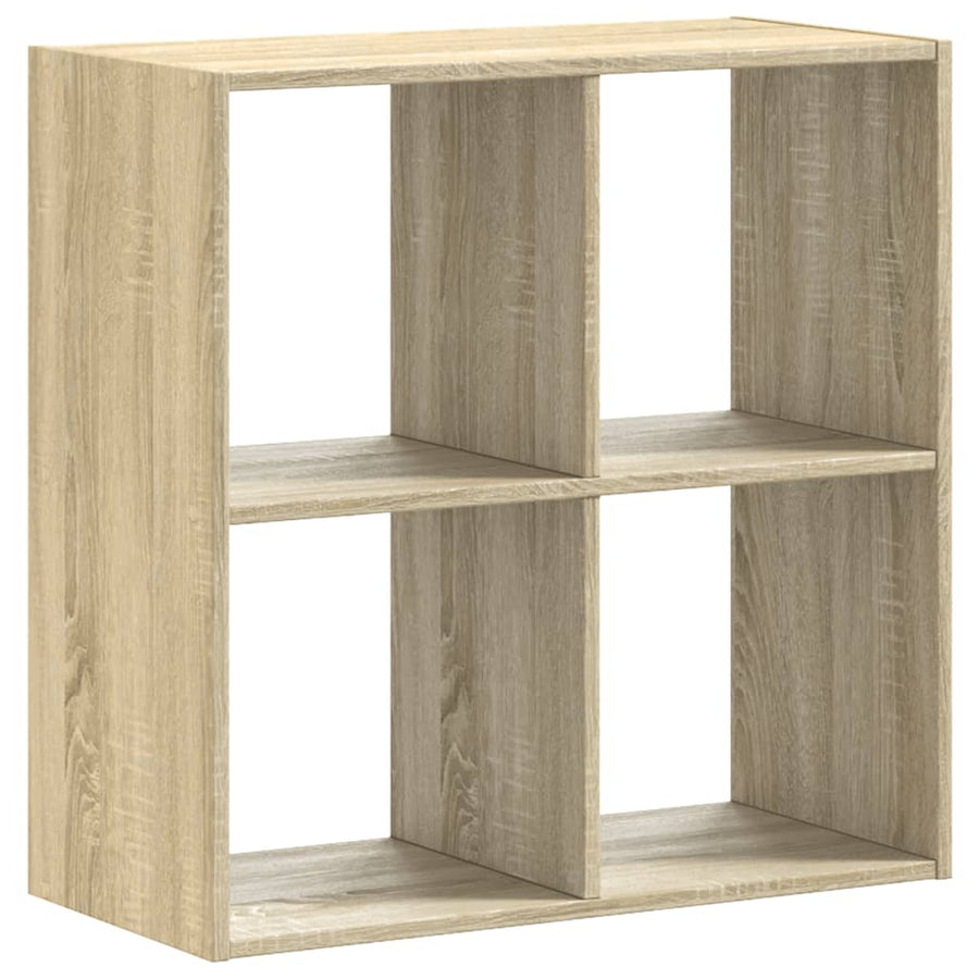 Boekenkast 68,5x32x68,5 cm bewerkt hout sonoma eikenkleurig