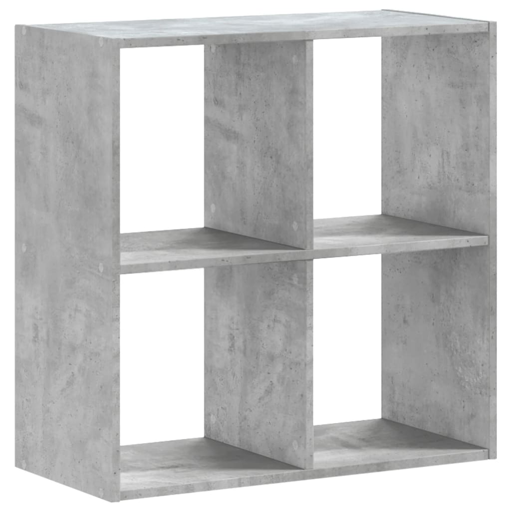 Boekenkast 68,5x32x68,5 cm bewerkt hout betongrijs