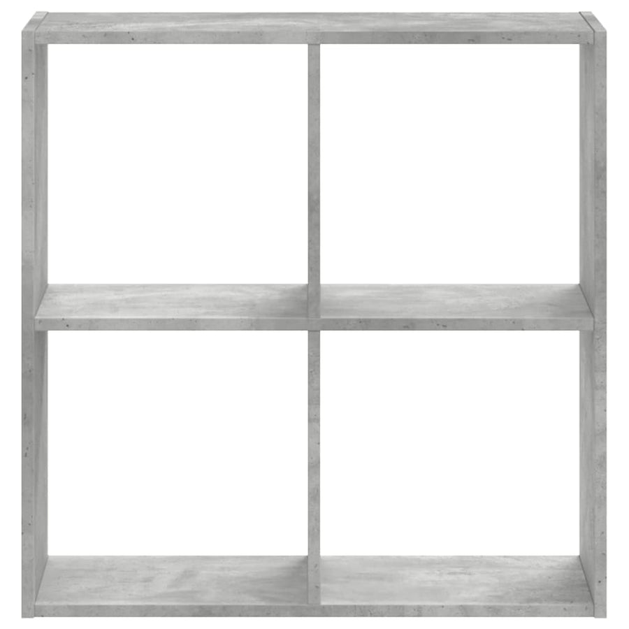 Boekenkast 68,5x32x68,5 cm bewerkt hout betongrijs