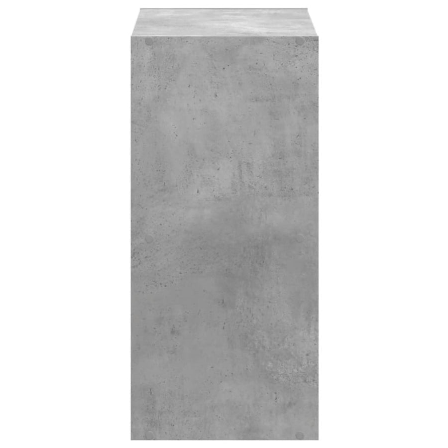 Boekenkast 68,5x32x68,5 cm bewerkt hout betongrijs
