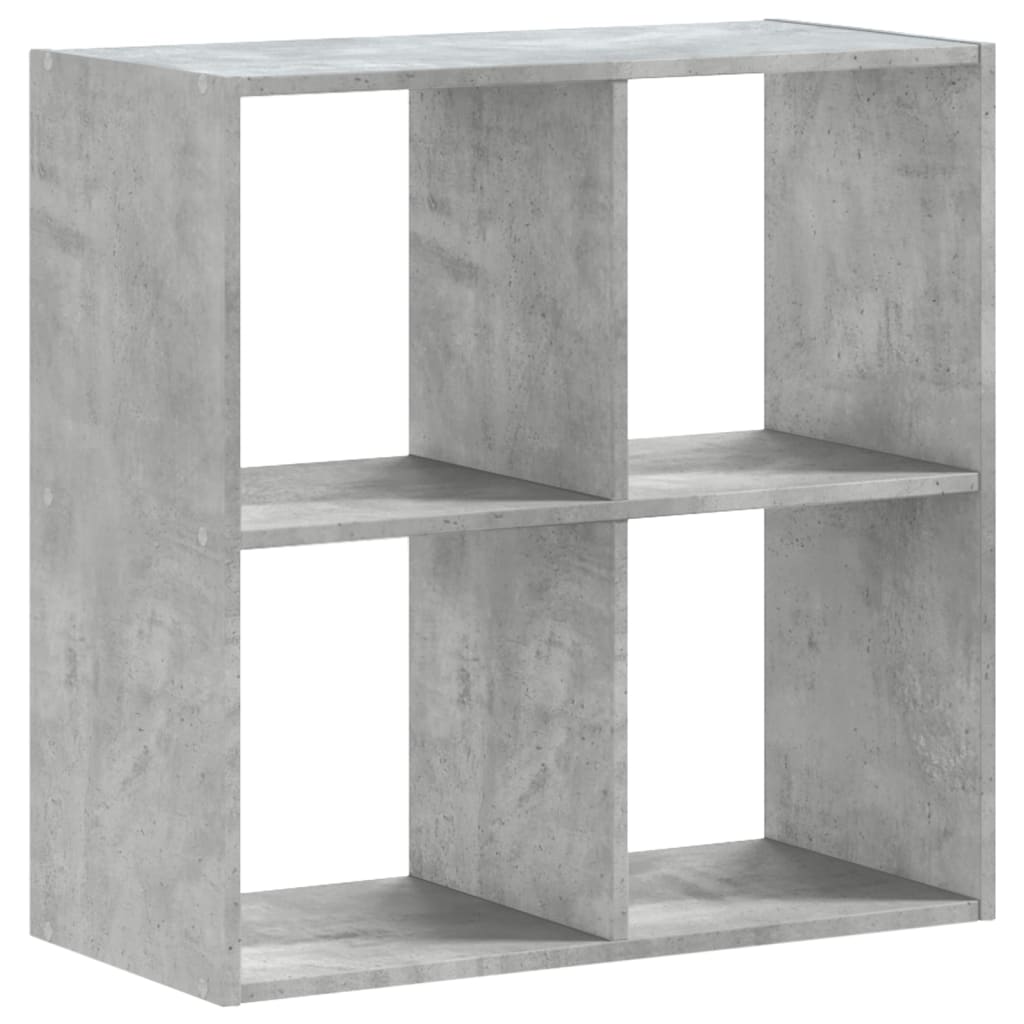 Boekenkast 68,5x32x68,5 cm bewerkt hout betongrijs