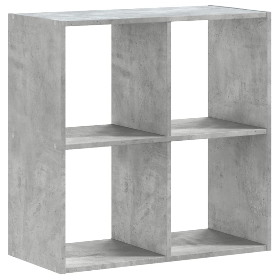 Boekenkast 68,5x32x68,5 cm bewerkt hout betongrijs
