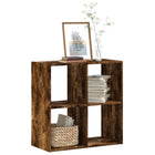 Bookcase 68.5x32x68.5 cm engineered wood smoked oak finish