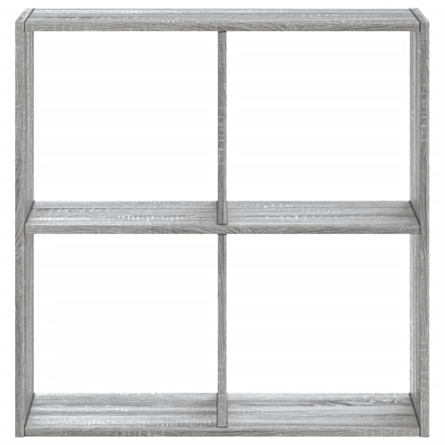 Boekenkast 68,5x32x68,5 cm bewerkt hout grijs sonoma eiken