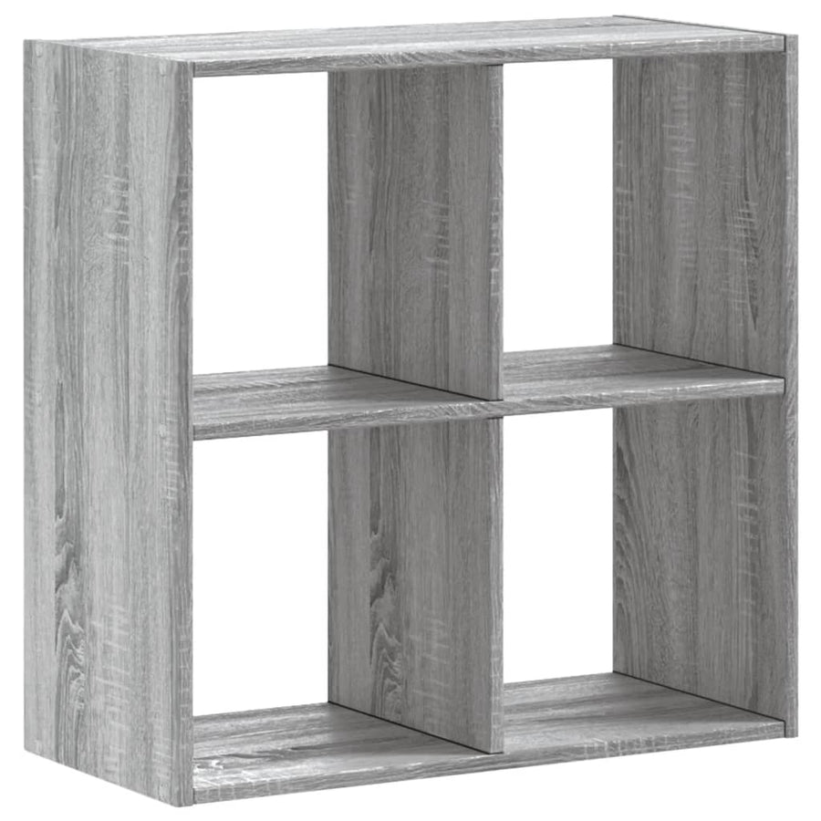 Boekenkast 68,5x32x68,5 cm bewerkt hout grijs sonoma eiken