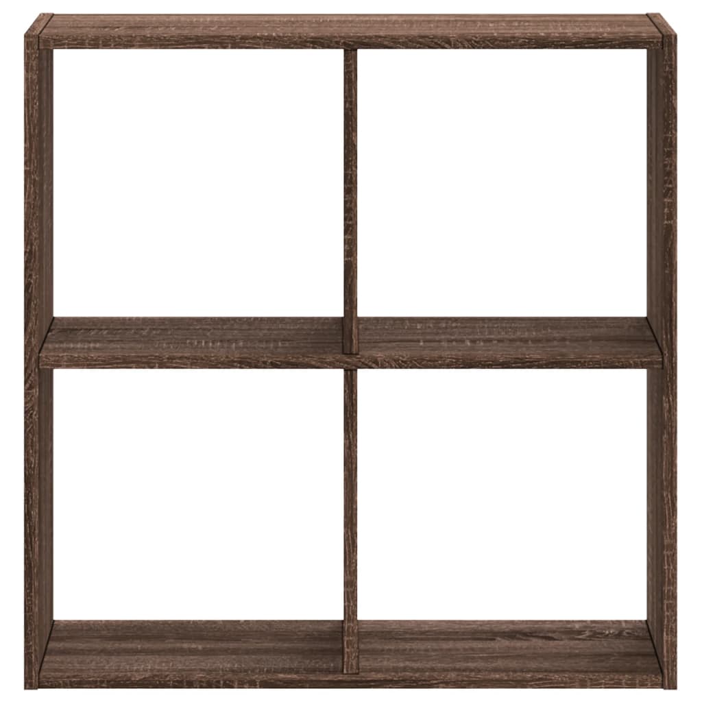 Boekenkast 68,5x32x68,5 cm bewerkt hout bruin eikenkleur