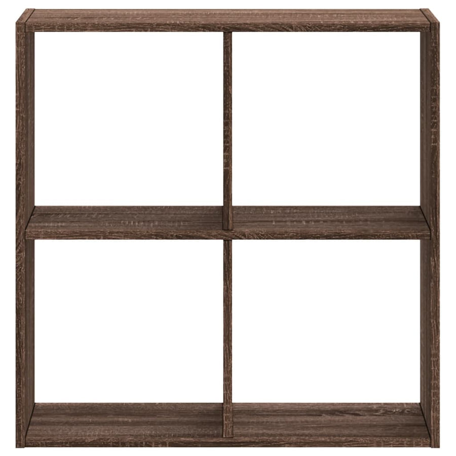 Boekenkast 68,5x32x68,5 cm bewerkt hout bruin eikenkleur
