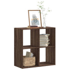 Bookcase 68.5x32x68.5 cm engineered wood brown oak colour
