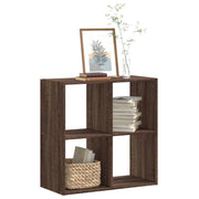 Boekenkast 68,5x32x68,5 cm bewerkt hout bruin