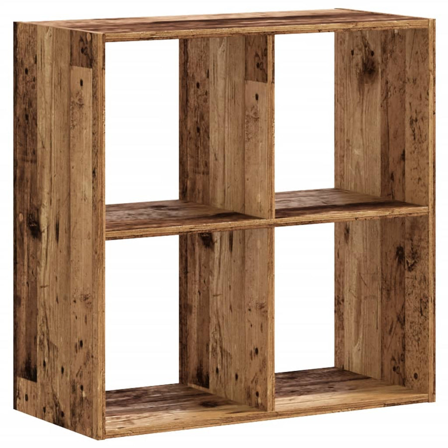 Boekenkast 68,5x32x68,5 cm bewerkt hout oud houtkleurig