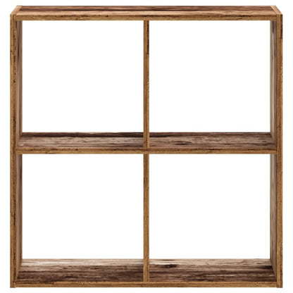 Boekenkast 68,5x32x68,5 cm bewerkt hout oud houtkleurig