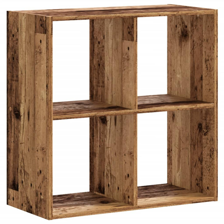 Boekenkast 68,5x32x68,5 cm bewerkt hout oud houtkleurig