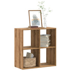 Boekenkast 68,5x32x68,5 cm bewerkt hout eikenkleurig