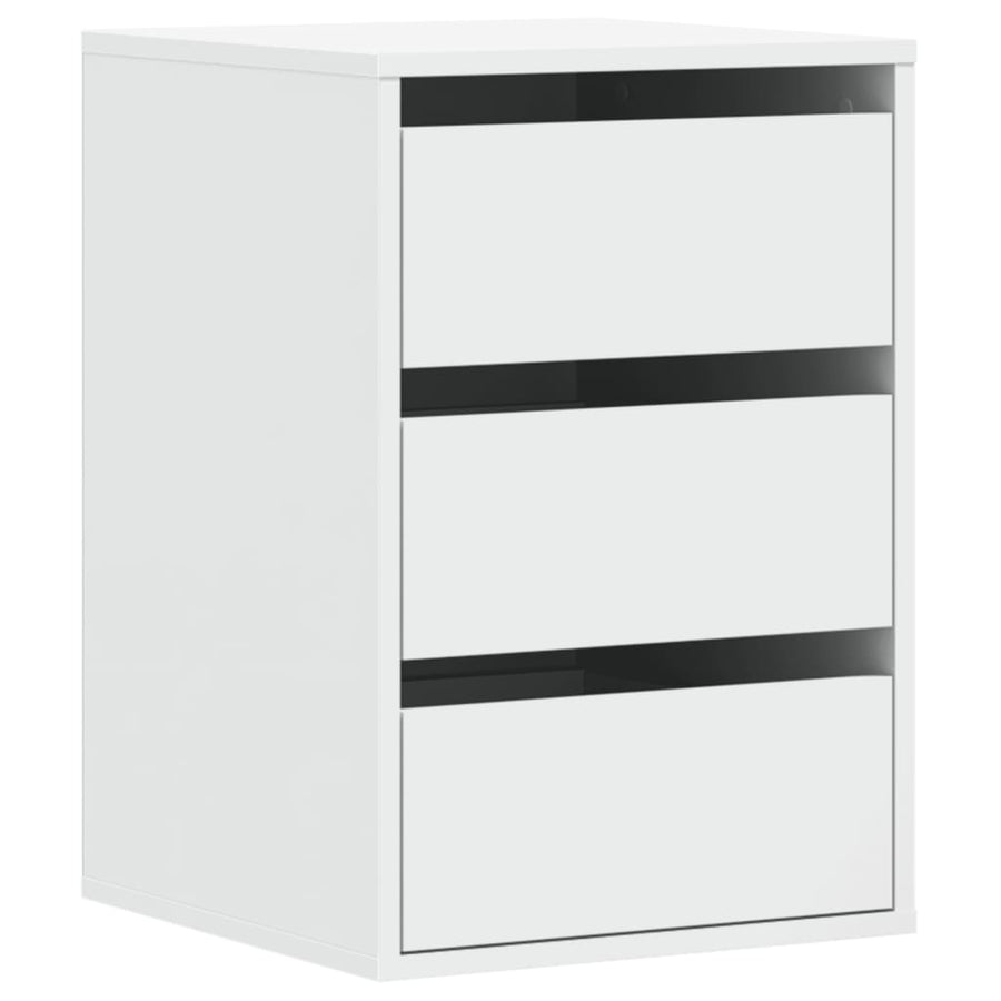 Ladekast 40x41x58 cm bewerkt hout wit