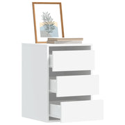 Ladekast 40x41x58 cm bewerkt hout wit muurbevestiging