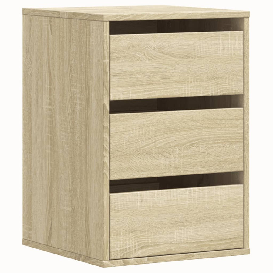 Ladekast 40x41x58 cm bewerkt hout sonoma eikenkleurig