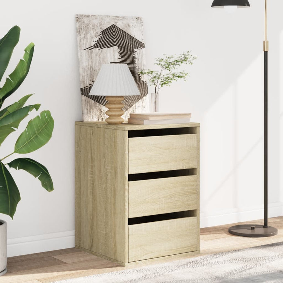 Ladekast 40x41x58 cm bewerkt hout sonoma eikenkleurig