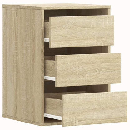 Ladekast 40x41x58 cm bewerkt hout sonoma eikenkleurig