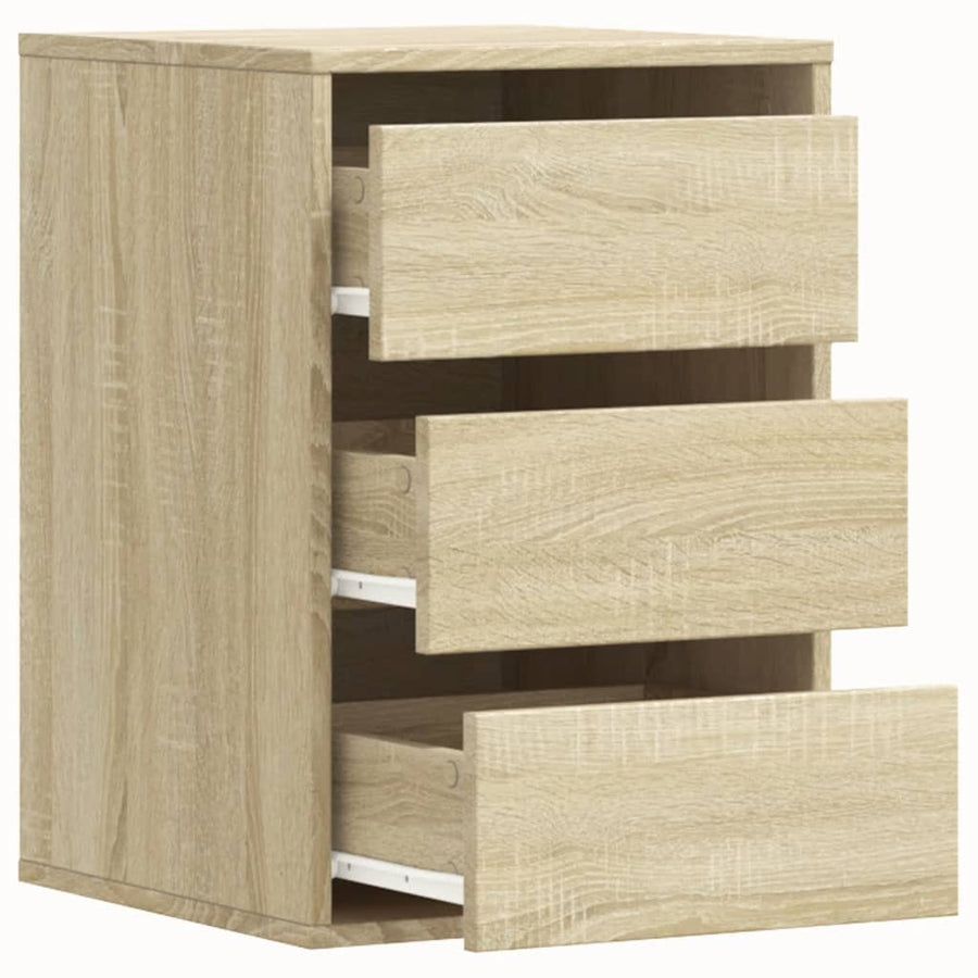 Ladekast 40x41x58 cm bewerkt hout sonoma eikenkleurig