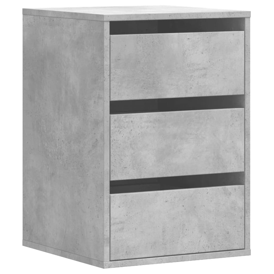 Ladekast 40x41x58 cm bewerkt hout betongrijs