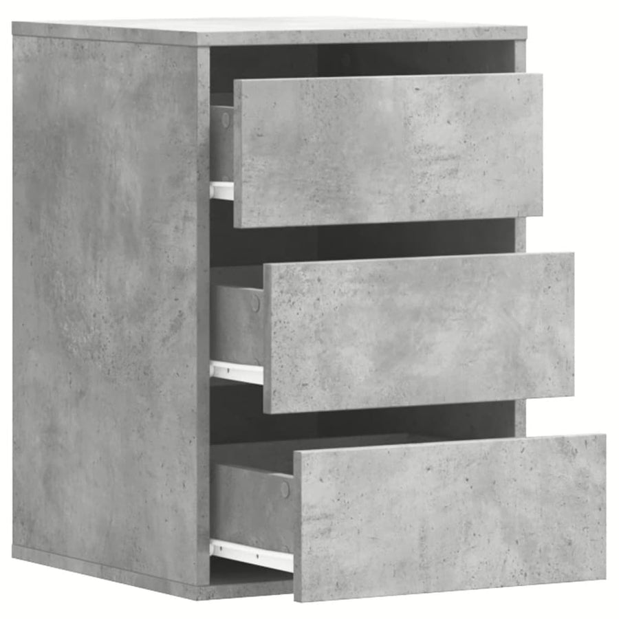 Ladekast 40x41x58 cm bewerkt hout betongrijs