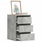 Chest of drawers 40x41x58 cm treated wood concrete grey