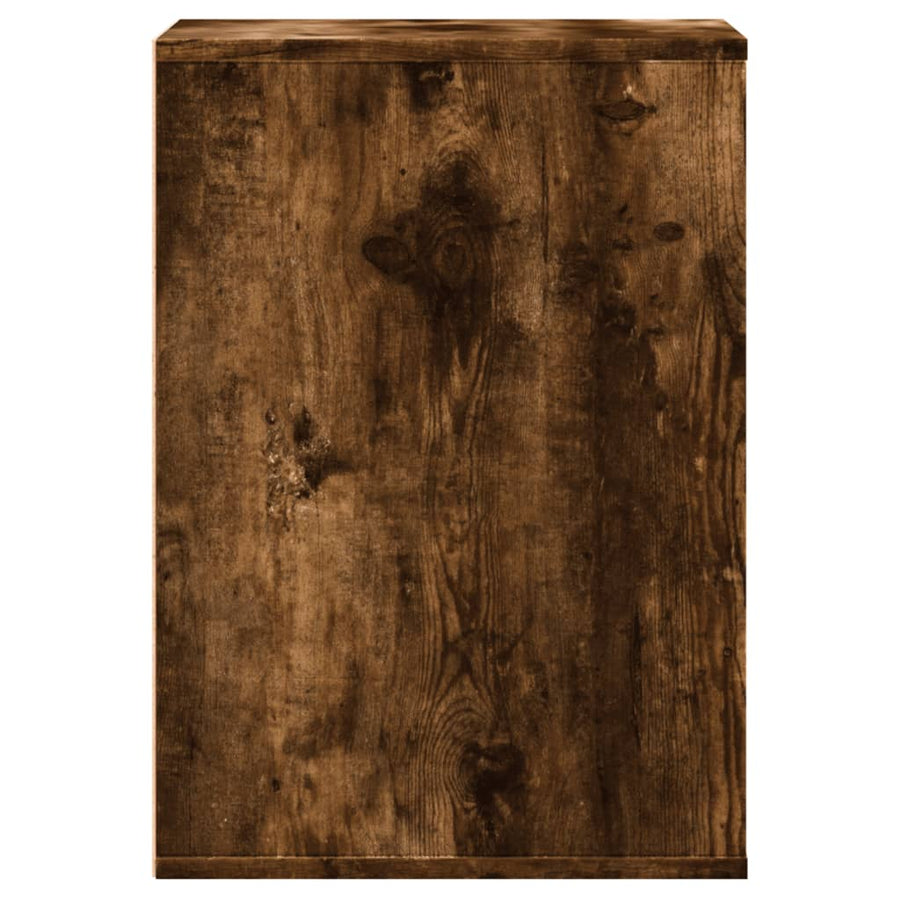 Ladekast 40x41x58 cm bewerkt hout gerookt eikenkleurig