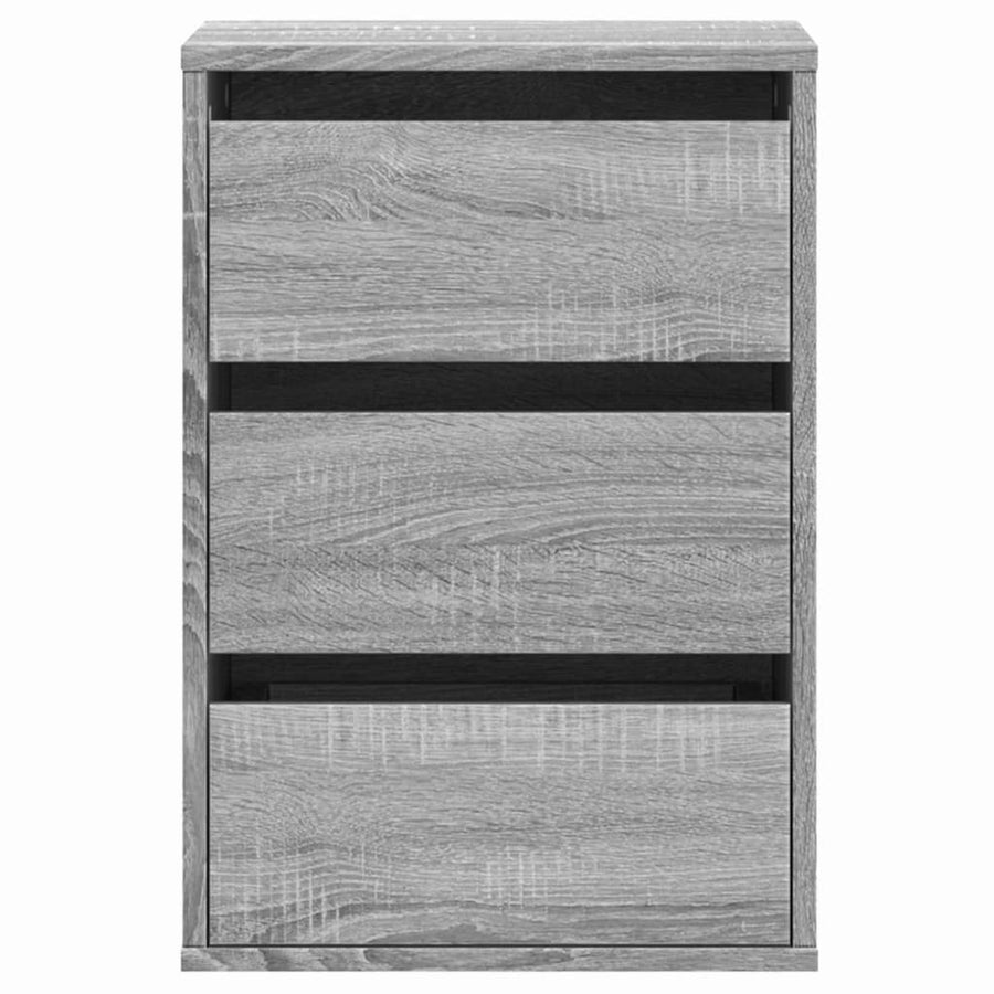 Ladekast 40x41x58 cm bewerkt hout grijs sonoma eikenkleurig