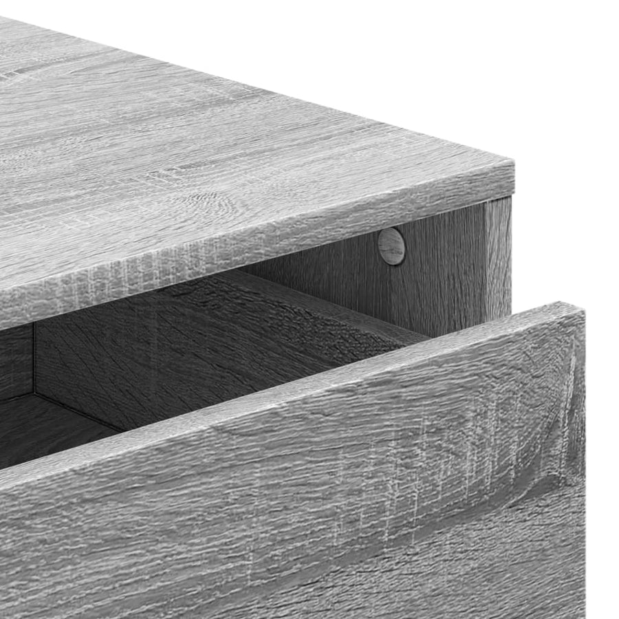 Ladekast 40x41x58 cm bewerkt hout grijs sonoma eikenkleurig