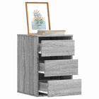 Chest of drawers 40x41x58 cm engineered wood grey Sonoma oak colour