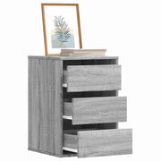 Ladekast 40x41x58 cm bewerkt hout grijs sonoma eiken
