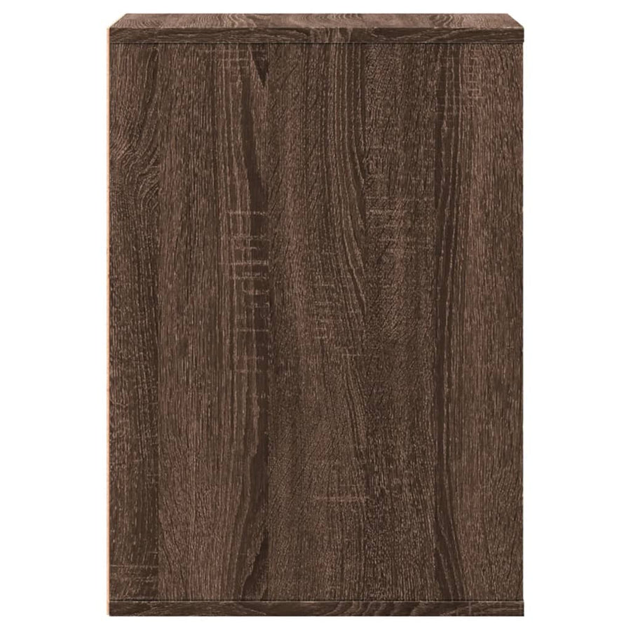 Ladekast 40x41x58 cm bewerkt hout bruin eikenkleurig