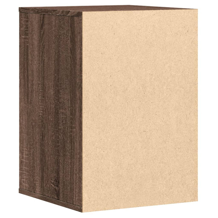 Ladekast 40x41x58 cm bewerkt hout bruin eikenkleurig