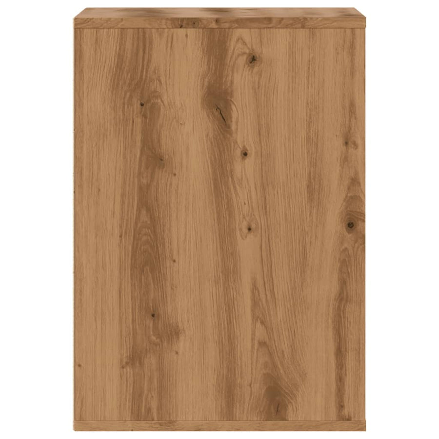 Ladekast 40x41x58 cm bewerkt hout artisanaal eikenkleurig