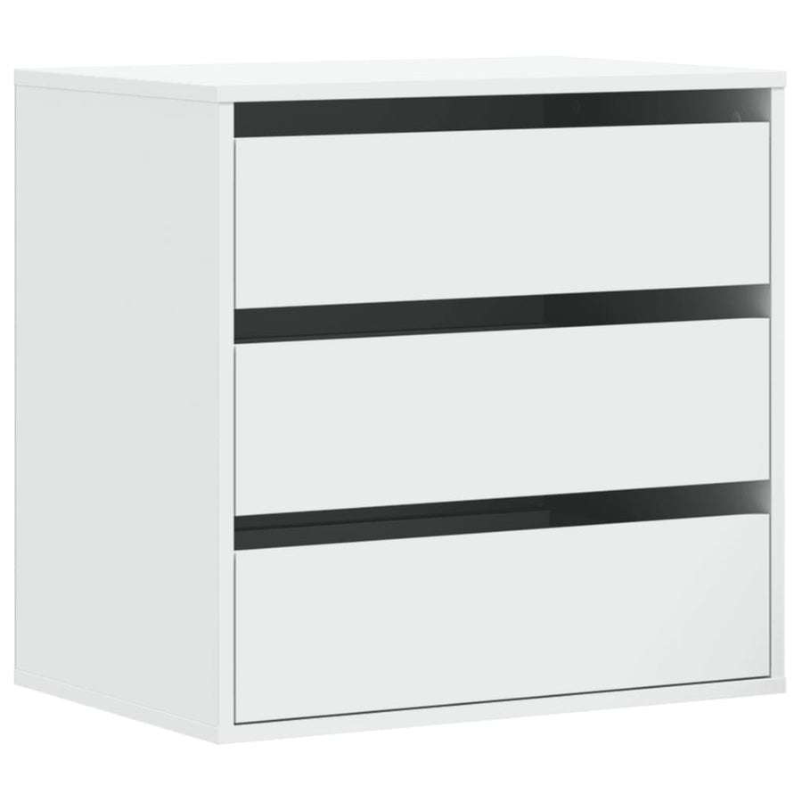 Ladekast 60x41x58 cm bewerkt hout wit