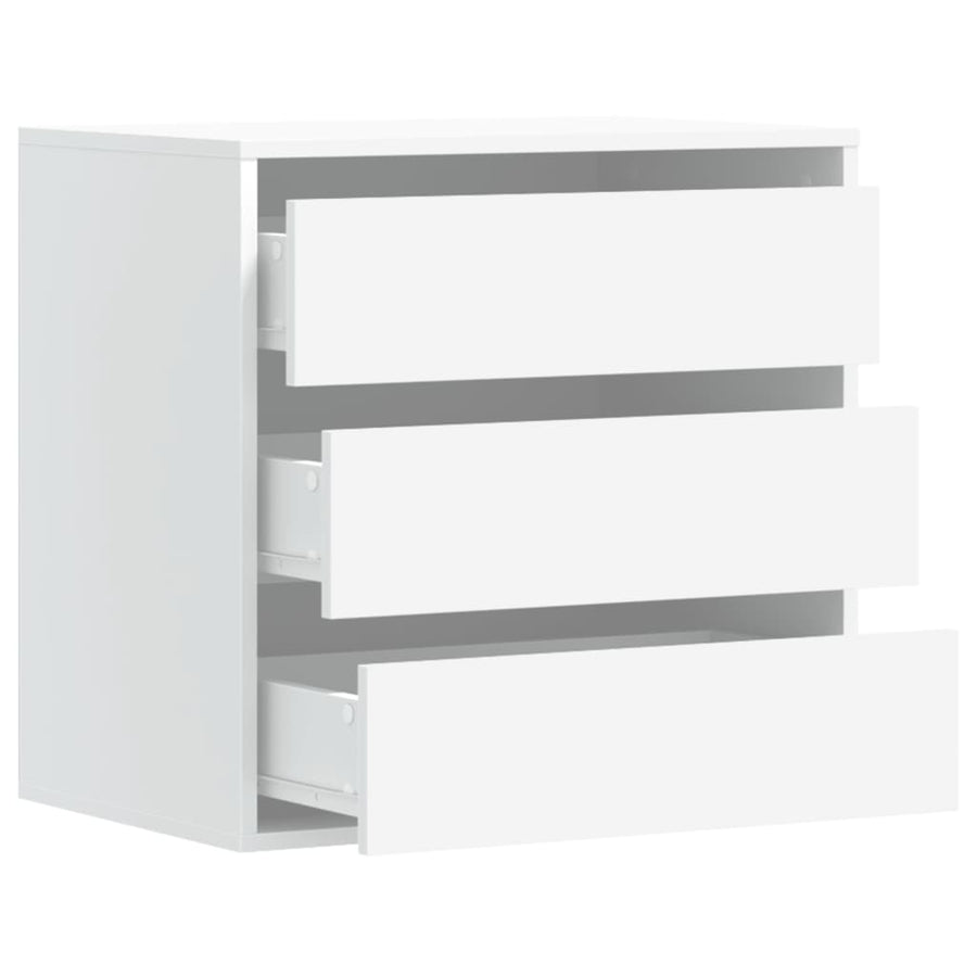 Ladekast 60x41x58 cm bewerkt hout wit