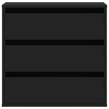 Ladekast 60x41x58 cm bewerkt hout zwart