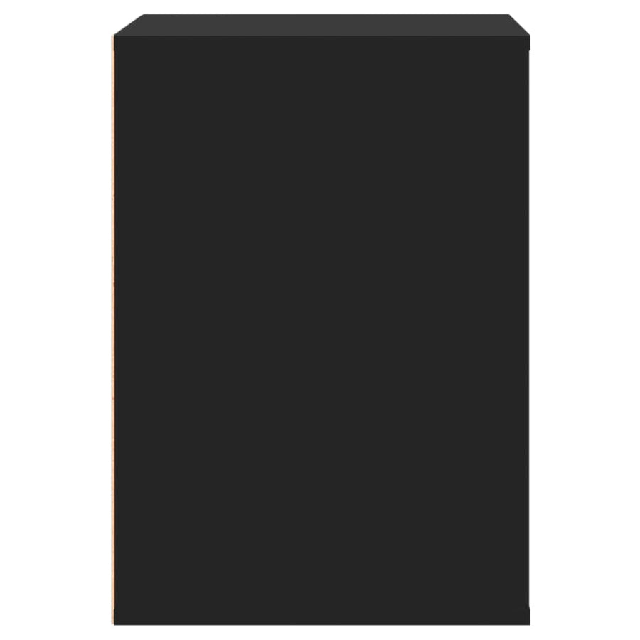 Ladekast 60x41x58 cm bewerkt hout zwart