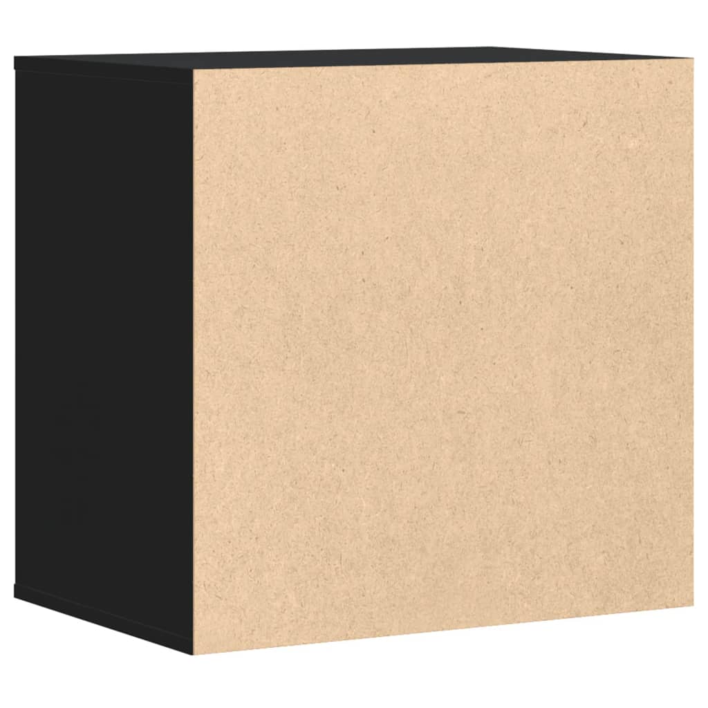 Ladekast 60x41x58 cm bewerkt hout zwart