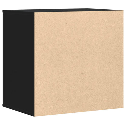 Ladekast 60x41x58 cm bewerkt hout zwart