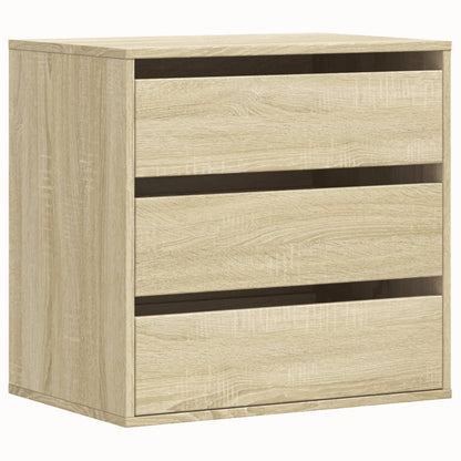 Ladekast 60x41x58 cm bewerkt hout sonoma eikenkleurig