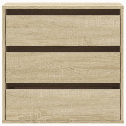 Ladekast 60x41x58 cm bewerkt hout sonoma eikenkleurig